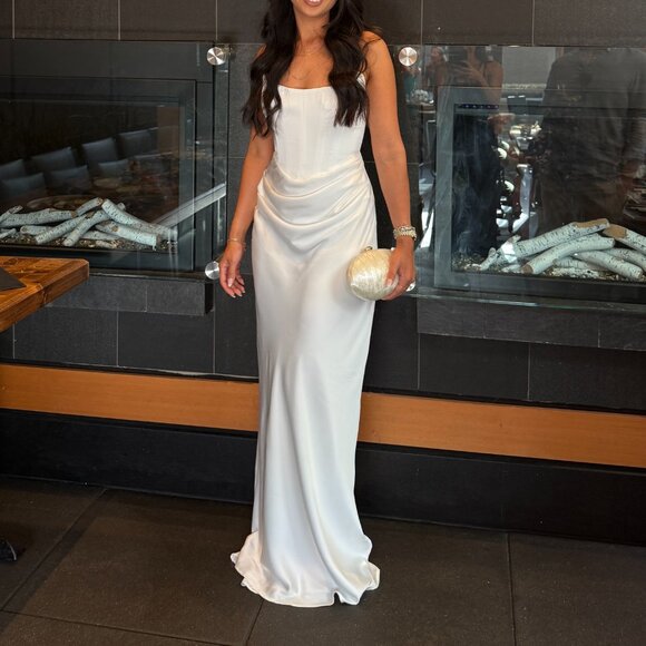 Park & Fifth Cardero Strapless Dress – XS – Ivory Bridal/Reception Gown - Picture 6 of 6